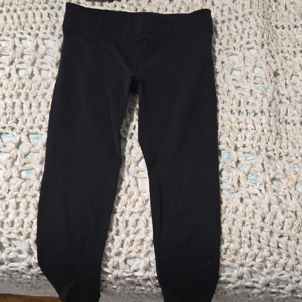 Ivivva By Lululemon Laser Cut Black Kids Active Leggings